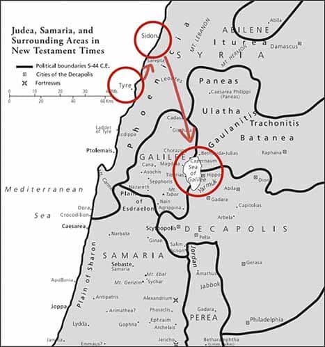 Mapa Judei I wiek